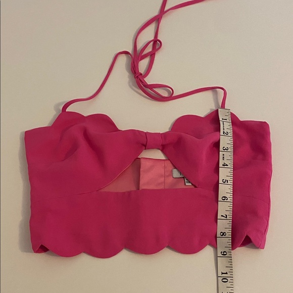 Tobi Pink Cropped Halter Top Size Small - Picture 9 of 9